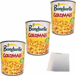 Bonduelle Goldmais 3er Pack (3x600g Dose) + usy Block