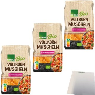 Edeka Muscheln Vollkorn 3er Pack (3x500g Packung) + usy Block