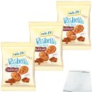 Reis-Fit Risbellis Reis Cracker Schokolade 3er Pack (3x40g Packung) + usy Block