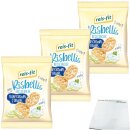 Reis-Fit Risbellis Reis Cracker Sour-Cream & Onion 3er Pack (3x40g Packung) + usy Block