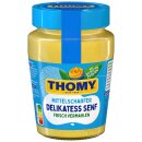 Thomy Delikatess Senf mittelscharf 3er Pack (3x250ml Glas) + usy Block