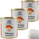 Waldschatz Pfifferlinge 3er Pack (3x290g Dose) + usy Block