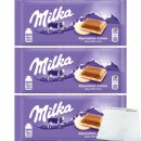 Milka Alpen-Milchcreme 3er Pack (3x100g Tafel) + usy Block