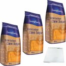 Nordzucker Rohrzucker braun 3er Pack (3x500g Packung) +...