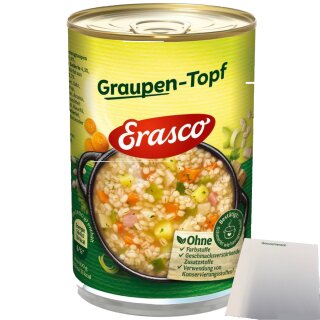 Erasco 1 Portion Graupen -Topf (1x400g Dose) + usy Block