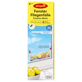 Aeroxon Fensterfliegenfalle Früchte (5x4er Packung)