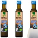 EDEKA Natives Leinöl 3er Pack (3x250ml Flasche) +...