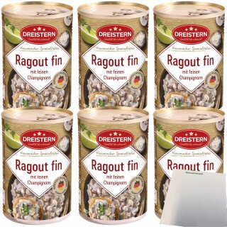 Dreistern Ragout Fin 6er Pack (6x400g Dose) + usy Block