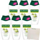 Palmolive Cremedusche Naturals Olive & Milch 6er Pack (6x250ml Packung) + usy Block