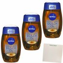 Nivea Duschöl 3er Pack (3x200ml Flasche) + usy Block