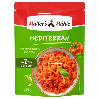 Müllers Mühle 2 Minuten Reis Mediterran (250g Beutel)
