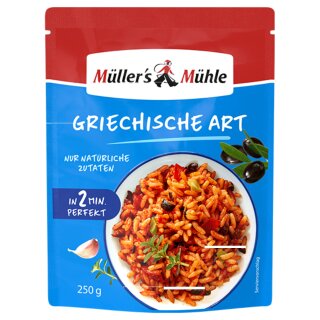 Müllers Mühle 2 Minuten Reis Griechische Art (250g Beutel)