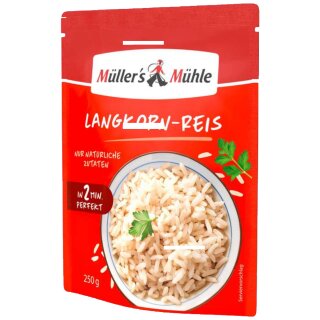 Müllers Mühle 2 Minuten Reis Langkorn (250g Beutel)