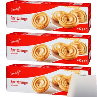 Jeden Tag Spritzringe 3er Pack (3x400g Packung) + usy Block