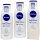 Nivea Body Feuchtigkeitslotion 3er Pack (3x400ml Flasche) + usy Block