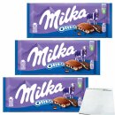 Milka Oreo 3er Pack (3x100g Tafel) + usy Block