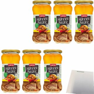 Larco Hühnerfleischbrühe 6er Pack (6x340ml Glas) + usy Block