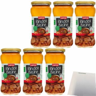 Larco Rinderbrühe 6er Pack (6x340ml Glas) + usy Block