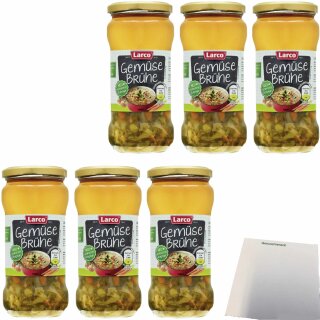 Larco Gemüsebrühe 6er Pack (6x340ml Glas) + usy Block