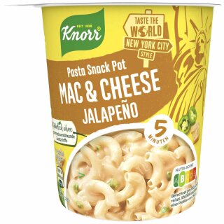 Knorr Pasta Snack Mac Cheese Jalapeno 16er Pack (16x62g Becher)