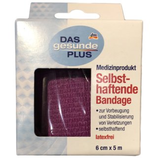 DAS gesund PLUS selbsthaftende Bandage 6cm x 5m (1St)
