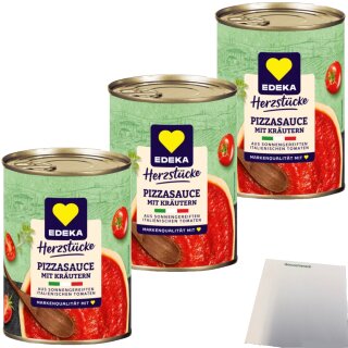 EDEKA Originale Pizzasauce 3er Pack (3x400g Packung) + usy Block