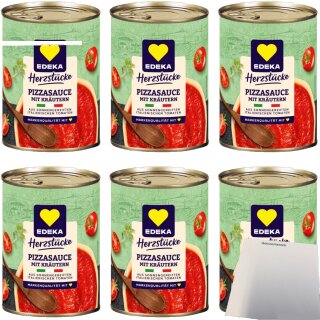 EDEKA Originale Pizzasauce 6er Pack (6x400g Packung) + usy Block