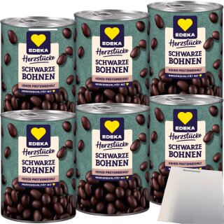 EDEKA Schwarze Bohnen VPE (6x400g Dose) + usy Block