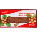 Jeden Tag Schokolade Vollmilch Ganze Nuss 3er Pack (3x100g) + usy Block