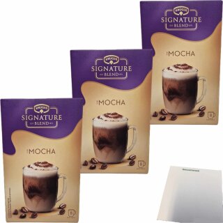 Krüger Signature Blend Mocha 3er Pack (3x144g Packung, 24 Portionen) + usy Block