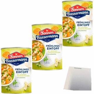 Sonnen Bassermann Frühlingstopf 3er Pack (3x400g Dose) + usy Block