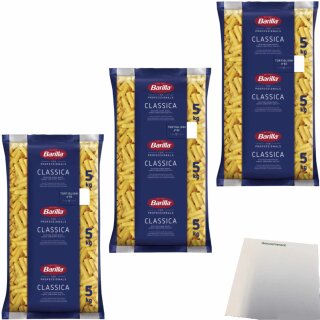 Barilla Tortiglioni No.83 3er Pack (3x5kg Beutel) + usy Block