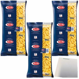 Barilla Tortiglioni No.83 3er Pack (3x5Kg Sack Gastro Beutel) + usy Block