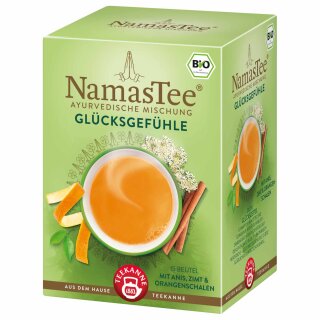 Teekanne NamasTee Bio Glücksgefühle 6er Pack (6x30g Packung)
