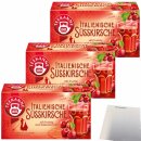 Teekanne Ländertee Italienische Süsskirsche 3er Pack (3x45g Packung) + usy Block