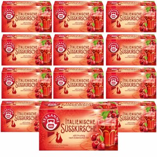 Teekanne Ländertee Italienische Süsskirsche 12er Pack (12x45g Packung) VPE