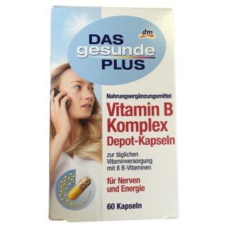 DAS gesunde PLUS Vitamin B Komplex Depot-Kapseln (60St)