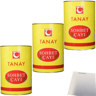 Tanay Sohbet Ceylon Tee 3er Pack (3x500g Dose) + usy Block