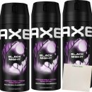 Axe Bodyspray Black Night 3er Pack (3x150ml Dose) + usy...