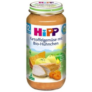 Hipp Kartoffelgemüse mit Bio-Hühnchen ab 12. Monate, (250g Glas)