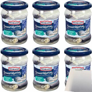 Homann Bismarckheringe 6er Pack (6x500g Glas) + usy Block