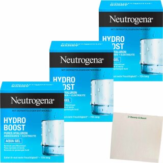 Neutrogena Hydro Booster Aqua Gel 3er Pack (3x50ml) + usy Block