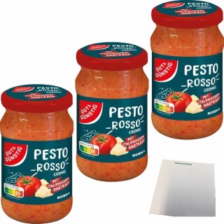 G&G Pesto Rosso 3er Pack (3x190g Glas) + usy Block