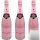 Brut Dargent Ice Rosé Pinot Noir Halbtrocken Sekt 3er Pack (3x0,75l Flasche) + usy Block