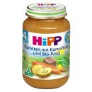 Hipp Karotten mit Kartoffeln und Bio-Rind, 190g