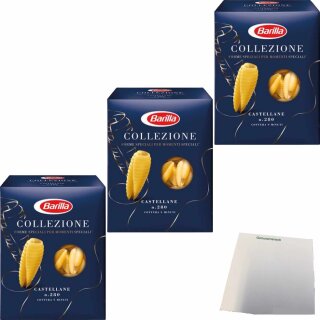 Barilla Castellane Parmigiane 3er Pack (3x500g Packung) + usy Block