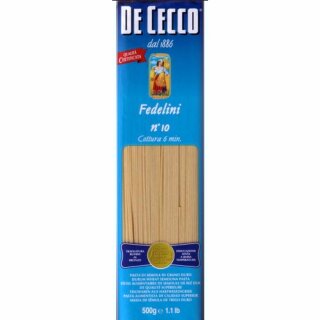 De Cecco Nudeln Fedelini n.10 (500g Packung) MHD 22.07.2025 Restposten Sonderpreis
