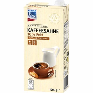 Edeka Food Service Kaffeesahne 10% Fett Ultrahocherhitzt (1kg Packung)