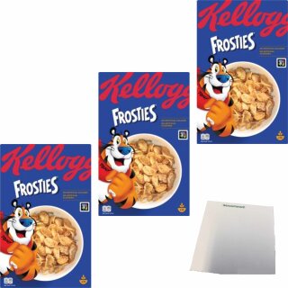 Kelloggs Frosties 3er Pack (3x400g Packlung) + usy Block