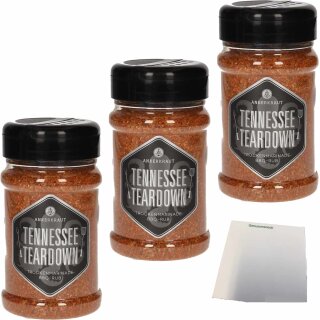 Ankerkraut Tennessee Teardown 3er Pack (3x200g Streuer) + usy Block